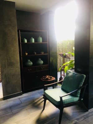 Góc spa trang trí sơn bê tông