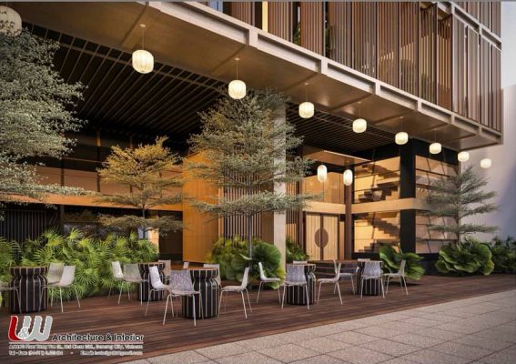 không gian quán cà phê