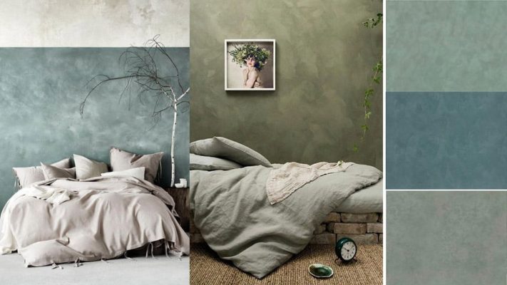 Phòng ở phối màu xanh lá cây của núi rừng