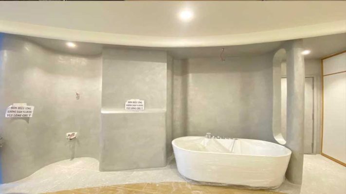 Một công trình được thi công bởi Conpa với tone xám chủ đạo