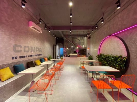 sơn hiệu ứng quán cà phê 1