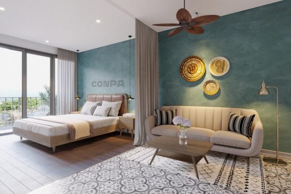 sơn hiệu ứng phòng ngủ