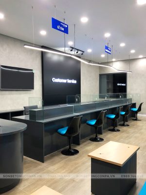 Sơn hiệu ứng bê tông Conpa tại Samsung Quảng Trị