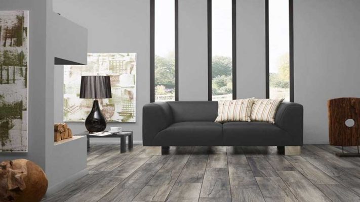 Nhà sàn gỗ có thể sơn màu xám giả bê tông