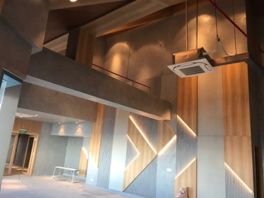 Thi công sơn hiệu ứng bê tông tại ATC Resort Côn Đảo