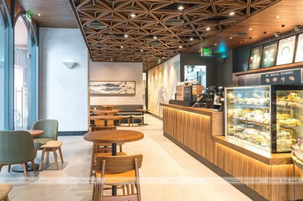 Không gian starbucks coffee quan 7 HCM