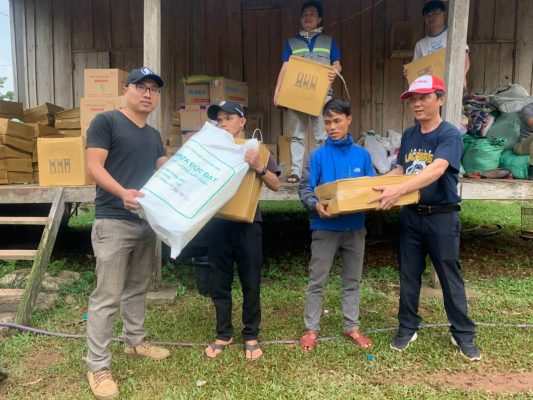 Conpa chuẩn bị thực phẩm cứu trợ lũ lụt