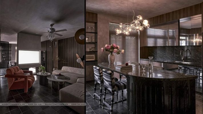 Sơn giả bê tông Conpa tại dự án Dark House