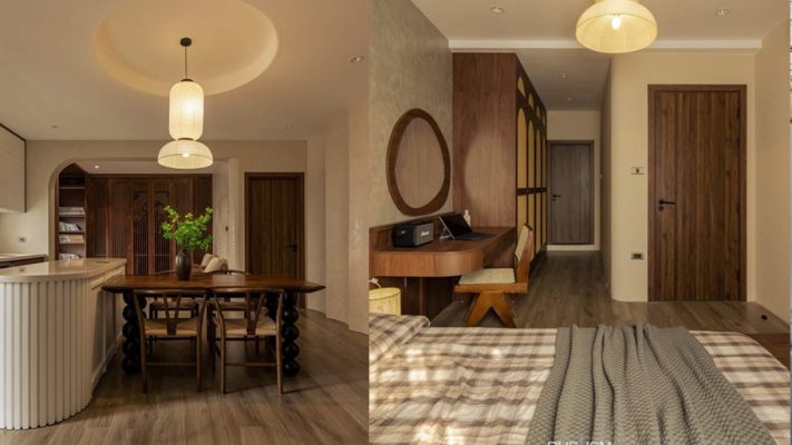 Hơi hướng Wabi Sabi sử dụng sơn giả bê tông mã LB 05