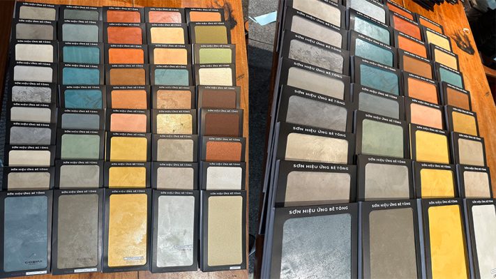Mẫu thực sơn giả bê tông