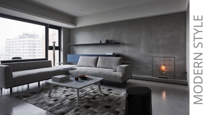 Phong cách hiện đại sử dụng sơn hiệu ứng beton