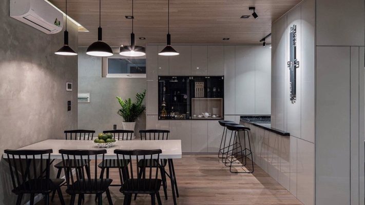 Sơn giả bê tông tone xám hiện đại