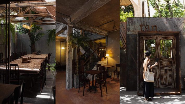 Tan cafe với hơi hướng phong cách công nghiệp