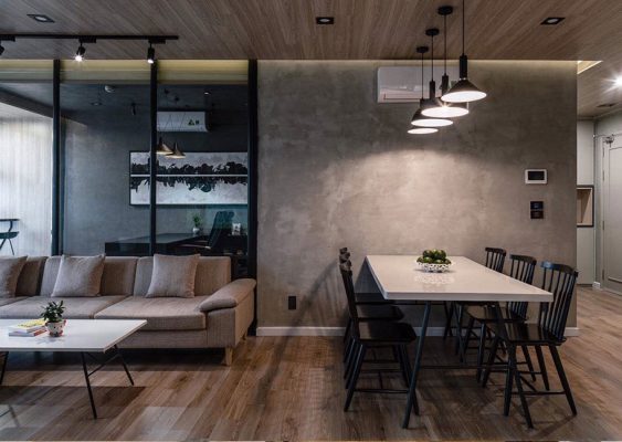 Sơn giả bê tông cho phòng khách