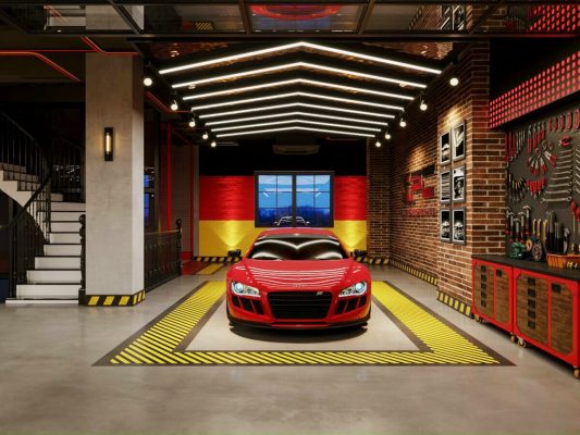 xe ô tô tại showroom xpc supercar garage