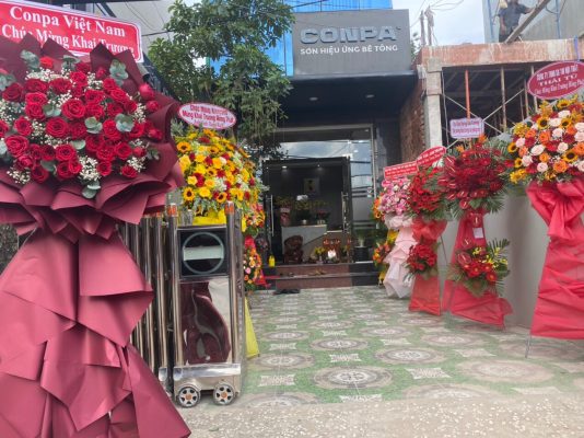 khai trương cửa hàng chi nhanh sơn conpa thủ đức hồ chí minh