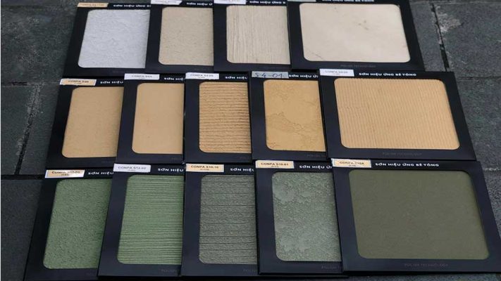 Bảng màu thực tế sơn cát dụng cụ Conpa