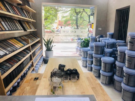 không gian chi nhánh sơn conpa đống đa hà nội