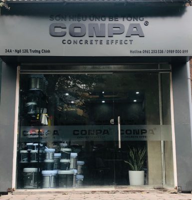 mặt tiền chi nhánh sơn conpa đống đa hà nội