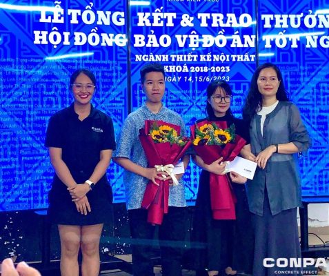 conpa trao thưởng đồ an xuất sắc ngành thiết kế nội thất