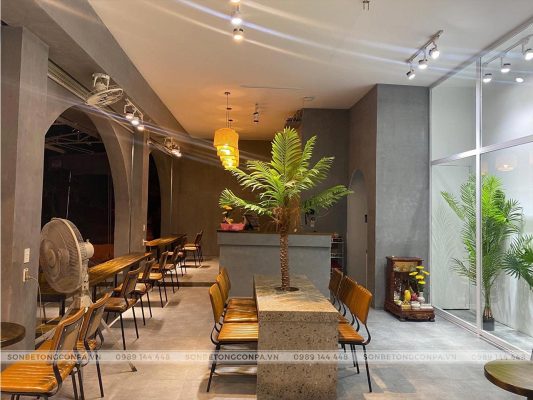 Khu vực học tập cực chill tại Long coffee