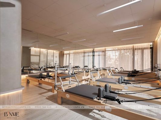 Ngập tràn động lực tập luyện với máy móc hiện đại Top Pilates
