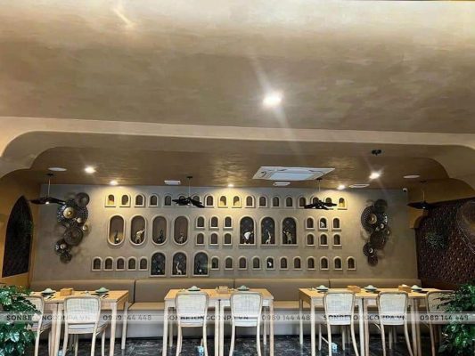 Hiệu ứng sơn bê tông trong trang trí nội thất