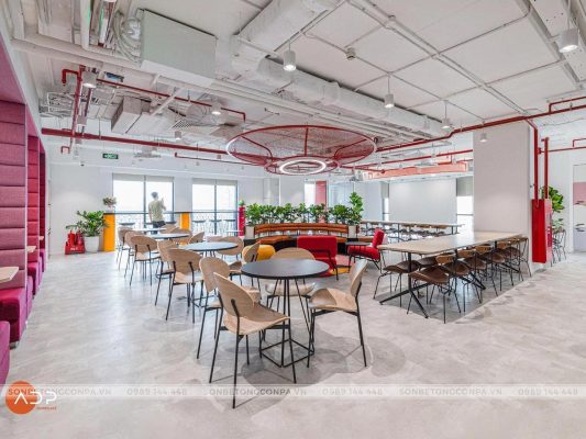 Khu vực làm việc của văn phòng đại diện