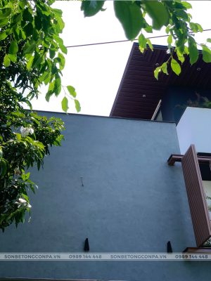 Tường sơn Conpa bê tông hiệu ứng