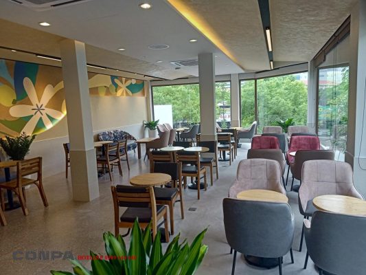 Bầu không khí gần gũi, hiện đại và chan hòa với thiên nhiên