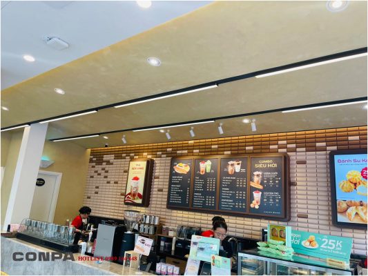 Khu vực check-in quán