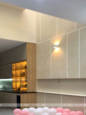 Khu vực trưng bày và bếp