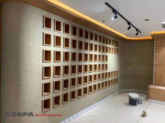 Sơn cát nổi bật lên màu sắc và thiết kế không gian