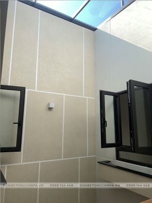 Sơn Conpa khu vực giếng trời trong nhà
