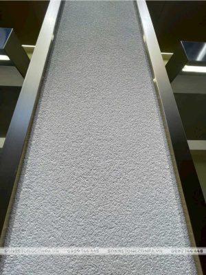 Bề mặt tường sơn cát thi công bằng súng phun
