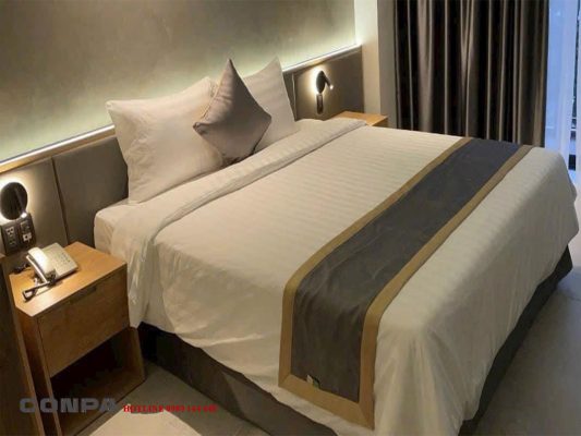 Sử dụng sơn hiệu ứng Conpa cho phòng ngủ khách sạn