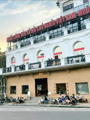 Hình ảnh quán trà sữa Phê La tại lòng thành phố