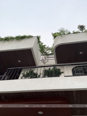 Bề mặt sơn cát Conpa thực tế