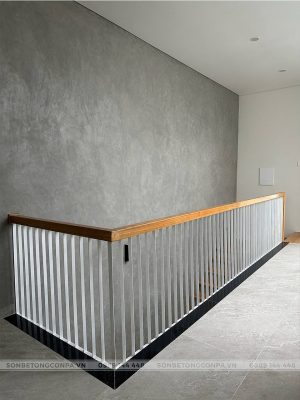 Cầu thang sơn hiệu ứng bê tông