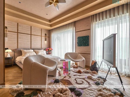 Không gian phòng ngủ của căn Penhouse