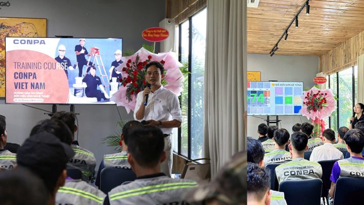 Chia sẻ về sơn hiệu ứng Conpa