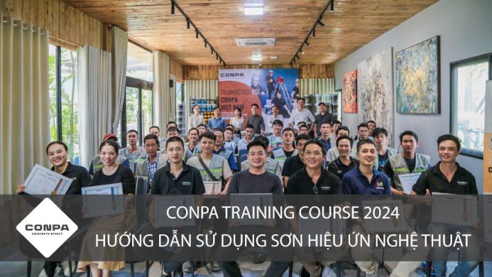 Conpa training course 2024 - Hướng dẫn sử dụng sơn hiệu ứng nghệ thuật