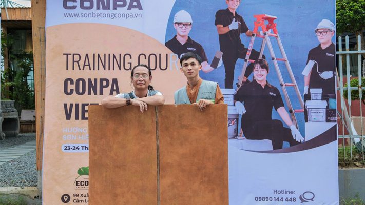 Thợ Conpa tại buổi học