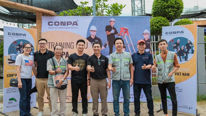 Ảnh các đại diện Conpa và đại lý, đội thợ Conpa