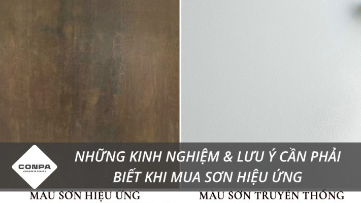 Kinh nghiệm mua sơn hiệu ứng