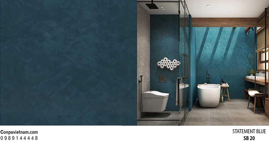 Mẫu công trình ứng dụng sơn hiệu ứng màu đơn