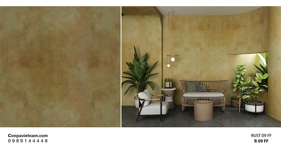 Mẫu công trình ứng dụng sơn màu rỉ sét