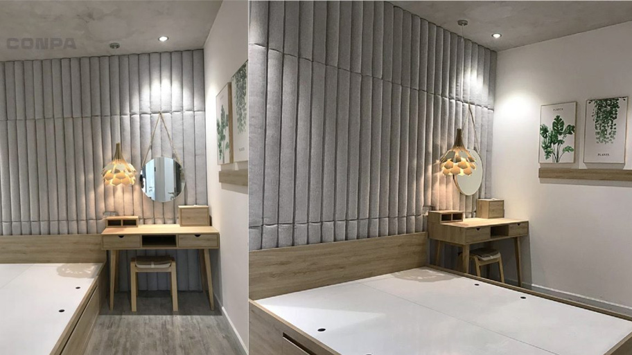 Mẫu phòng ngủ gam màu trắng phù hợp với người mệnh Kim