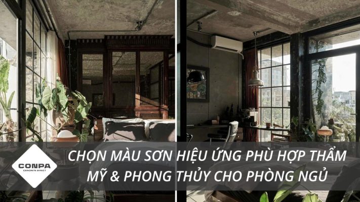 Mẫu sơn hiệu ứng phòng ngủ đẹp