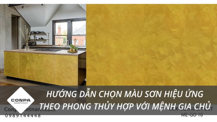 Màu sơn hiệu ứng theo phong thủy